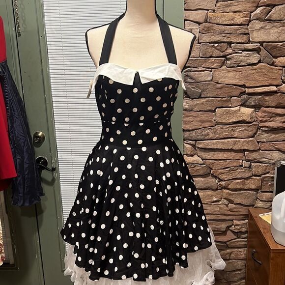 125. Handmade Vintage 50’s Pinup style Apron choose your color - Picture 3 of 7